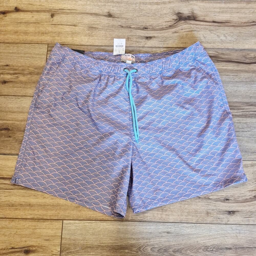 J Crew Flex Wear 2 in 1 Shorts Swim Wear Water Shorts Surf Mens Size XL New NWT